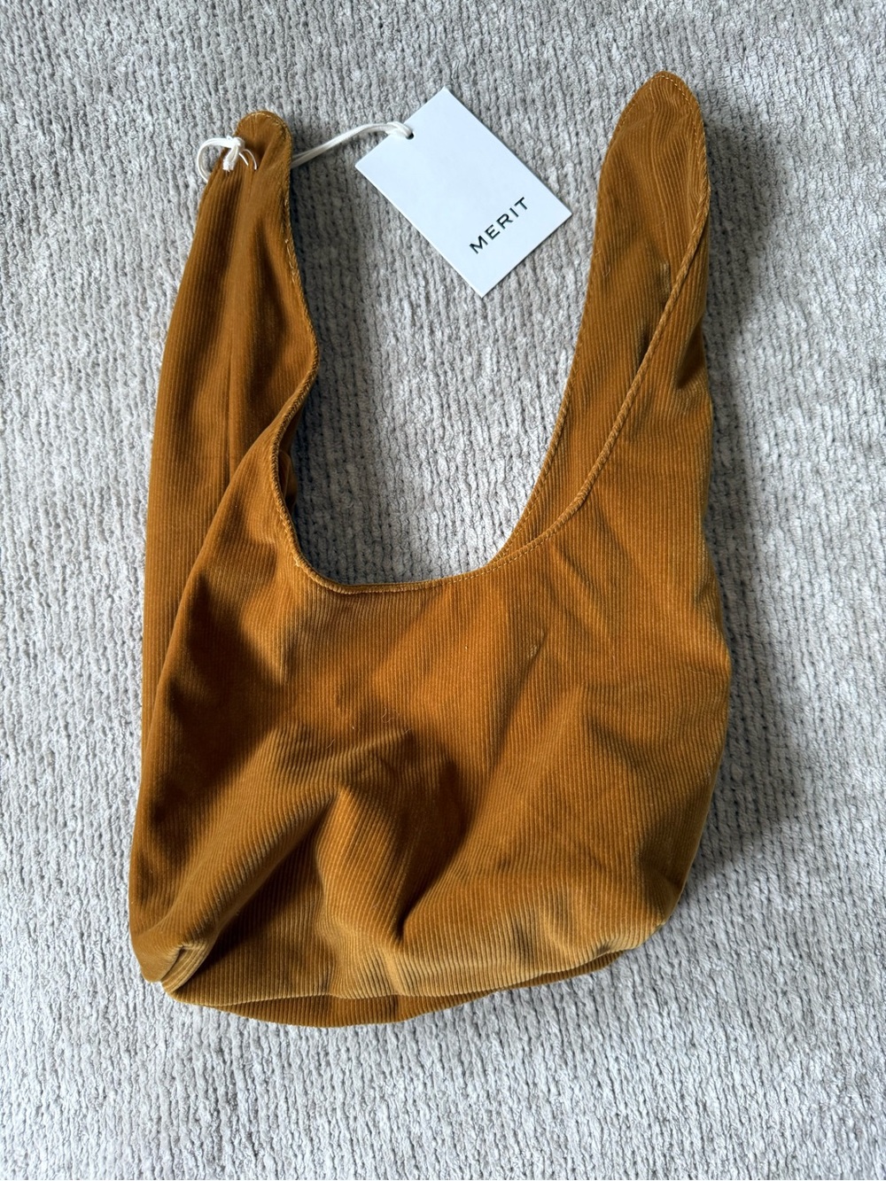 Merit NWT Mustard Corduroy Makeup Bag Cosmetic Toiletry Pouch